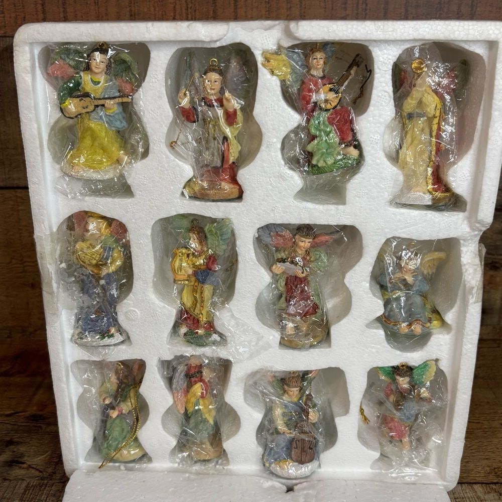 A Band Of Angels Vintage Christmas Ornaments 12 Cold-Cast Porcelain Dillard’s